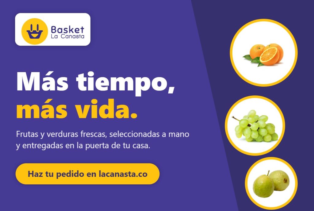 Más tiempo, más vida: frutas y verduras frescas a domicilio en Barranquilla - La Canasta