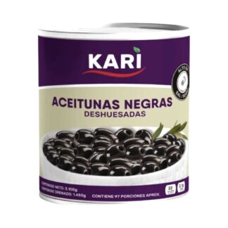 Aceituna Negra Entera Deshuesada Kari x 3100 Gr